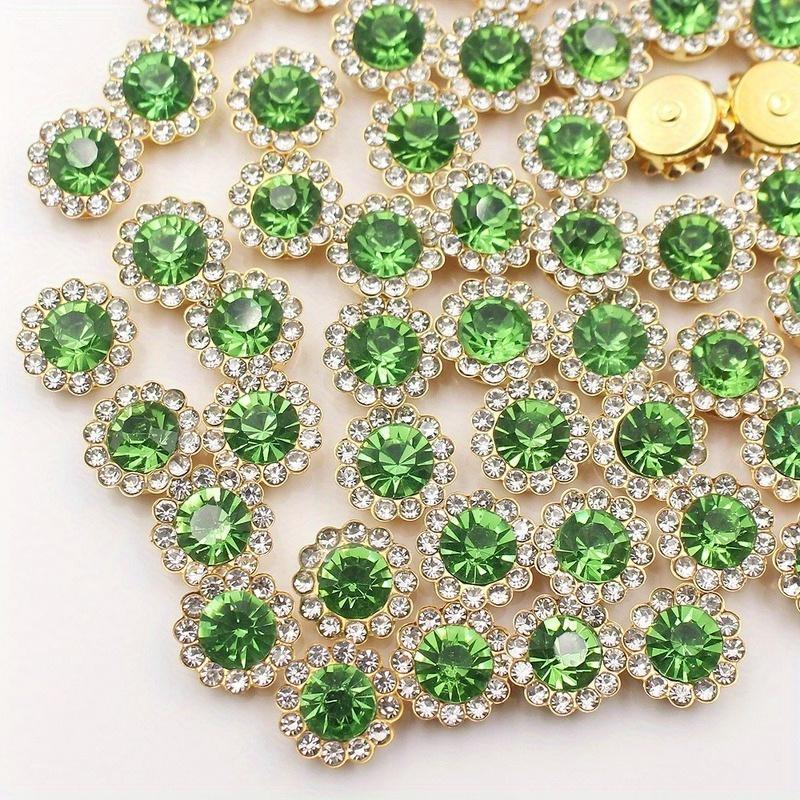 150Pcs 12mm Claw Cup Glass Rhinestones Strass Shiny Crystals Base Sew on Rhinestones for Clothes DIY Craft Sewing Accessories