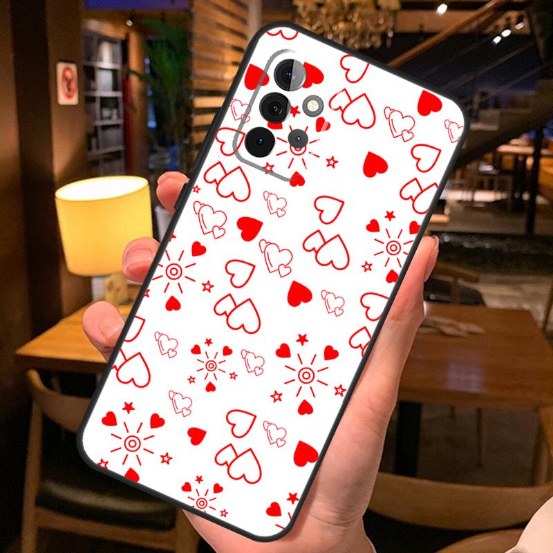 Heart Cartoon Girls Case For Samsung Galaxy A36 A56 A26 A16 A06 A53 A33 A13 A12 A32 A52 A55 A35 A15 A54 A34 A14