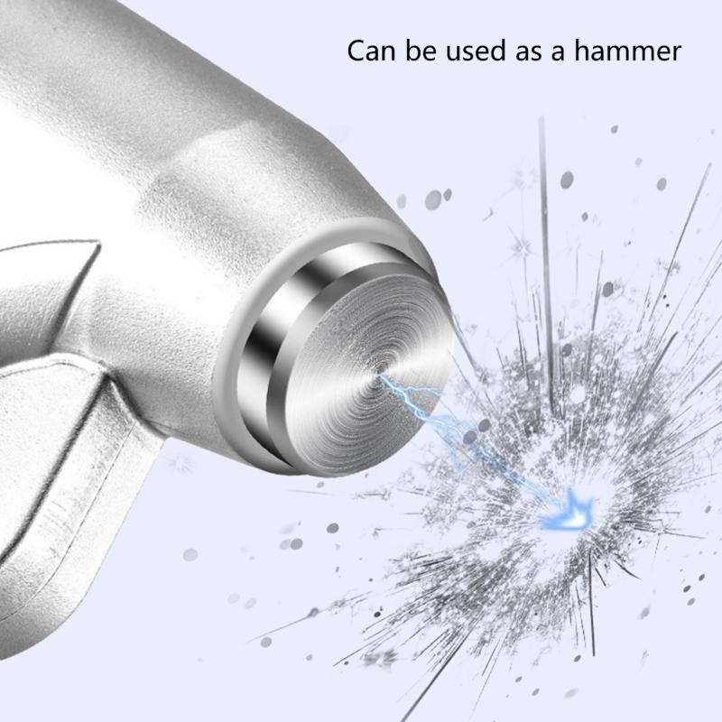 Automotive Safety Hammer Emergency Escape Rescues Tool Featuring Window Breaker & Seatbelt Cutter for Quick Vehicle Exit