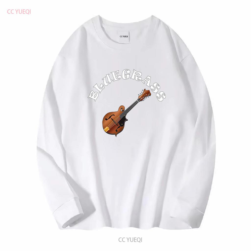 Bluegrass Mandolin T Shirt long or short sleeves vintage Washed Stretched homme fashion Top For Everyday Wear graphic