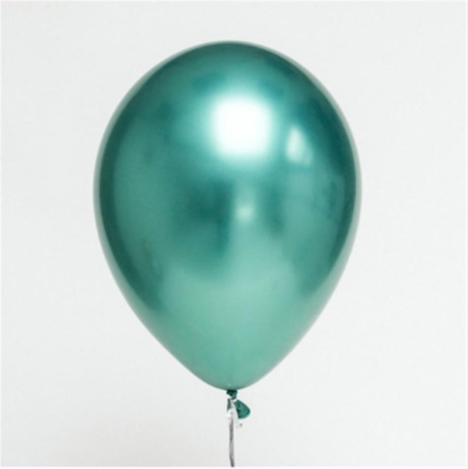 5PCS 12inch Glossy Metal Pearl Latex Balloons Thick Chrome Metallic Inflatable Air Balloon