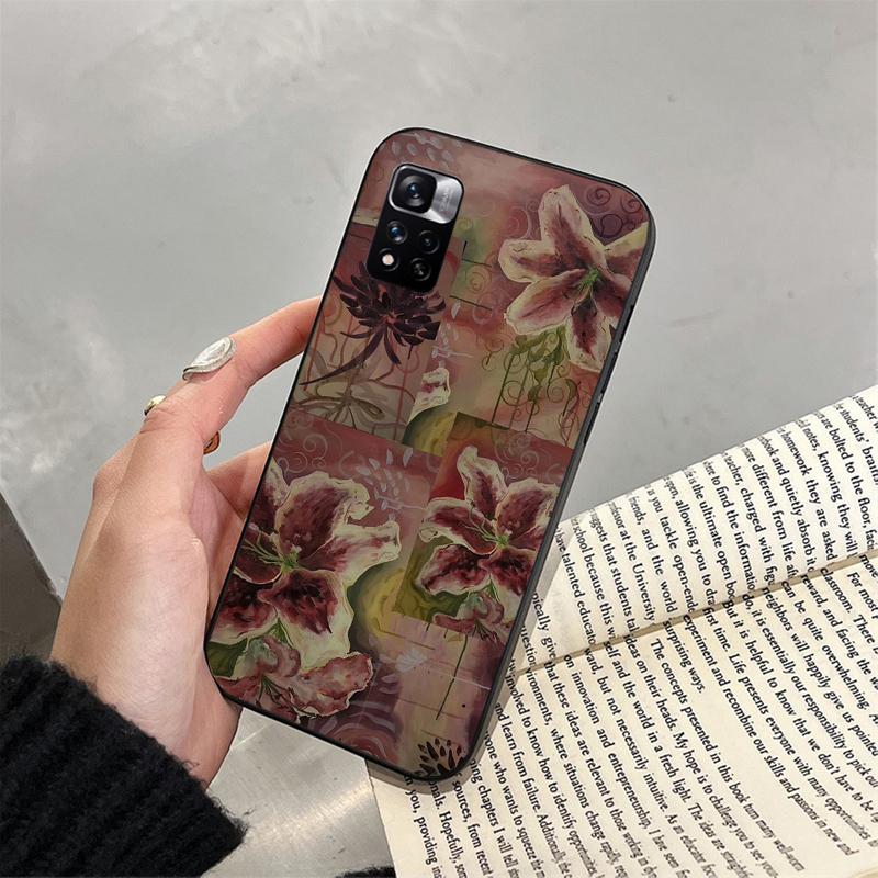 

Flower Lily Phone Case For Xiaomi Redmi note 14 Pro Plus 14 13 12 11 10 Pro 14S 12S 11S Redmi 14C 13C Redmi Note14Pro Plus