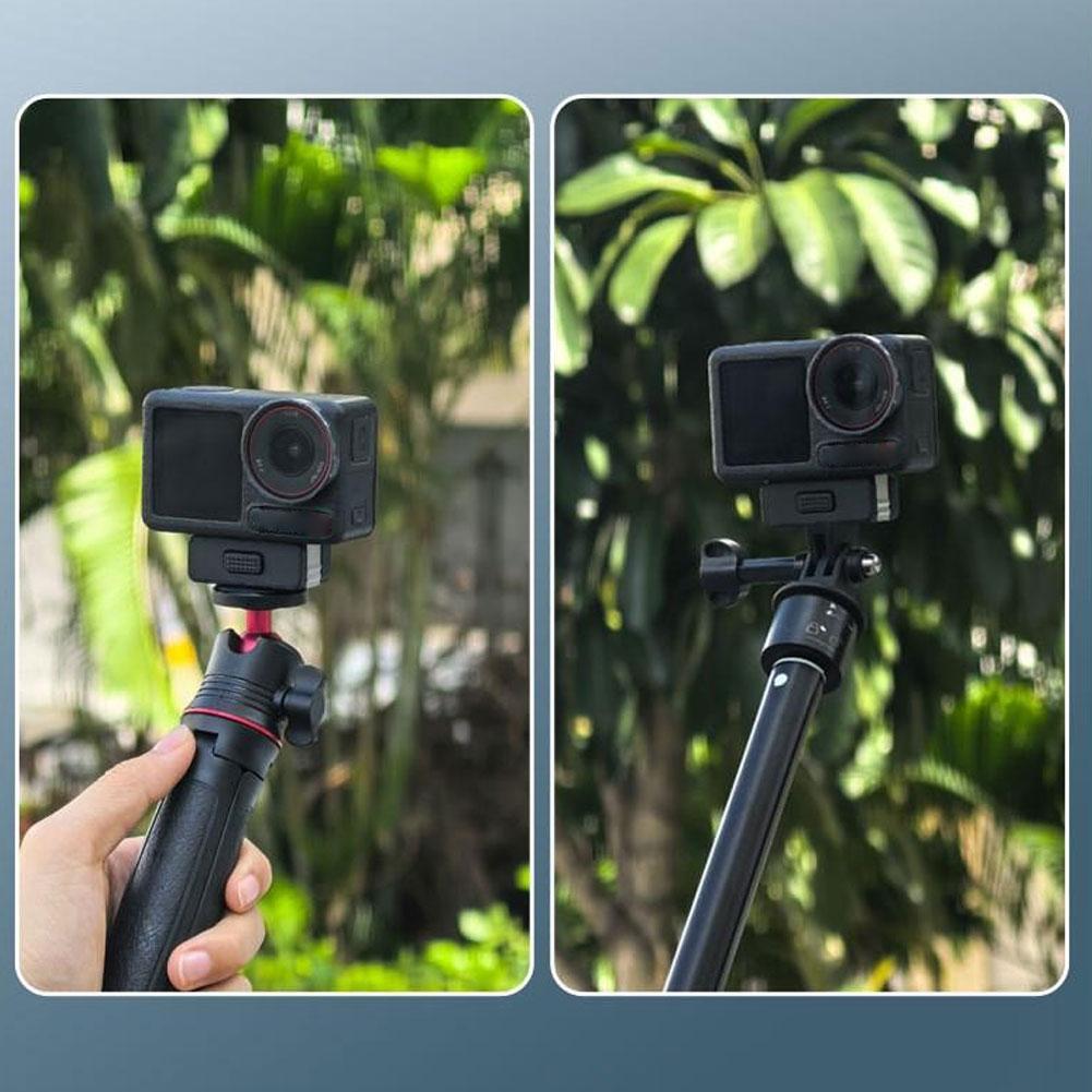 Magnetic Quick Release Mount For DJI Osmo Nano 360 Action 5 Pro/4/3/2 Foldable Adapter Base For DJI Action 5 Pro 4 3 Accessories