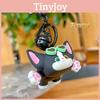 Jinnew Cartoon Fun Devon Rex Cat Sunglasses Keychain Collectible Gift For Cat Lovers Friends And