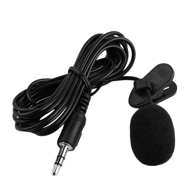 Portable 1.5m Mini Type C Microphone USB Condenser Clip-on Lapel Mic 3.5mm Wired Microfon for PC Laptops Professional Recording