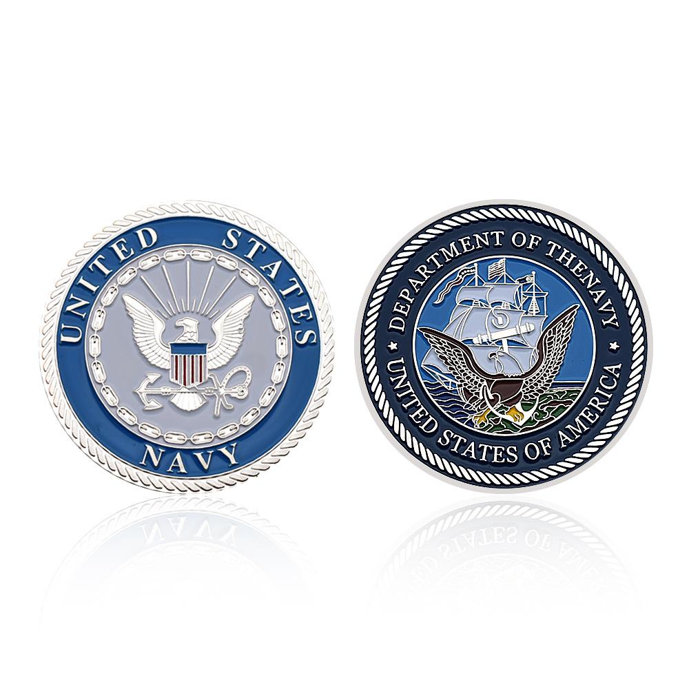 NAVY Aviation Eagle Pattern Series Silver Coins Challenge Coins Military Beliefs Collection Souvenirs