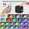 New Wall Sconce 19 RGB Colors Dimmable, Rechargeable Wall Sconces Battery Operated Picture Light, & Remote Control