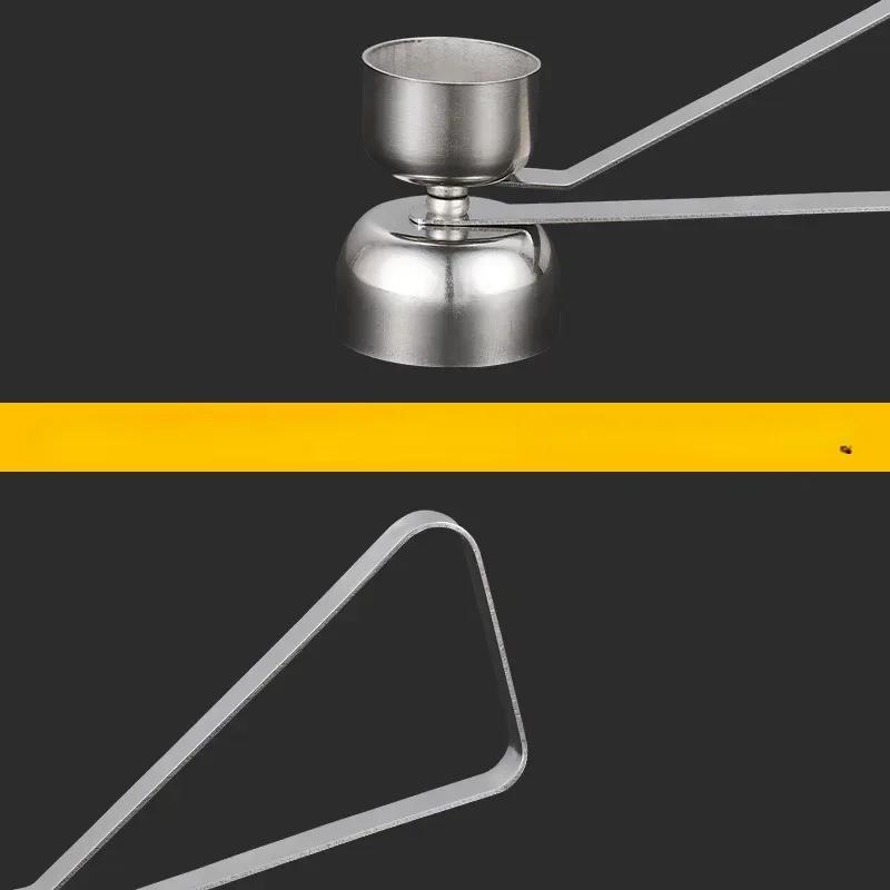 Eieröffner, Eierschneider, Edelstahl, Eierschlagwerkzeug, Küchenzubehör, Werkzeuge, kreative Gadgets, 2-in-1-Eischläger
