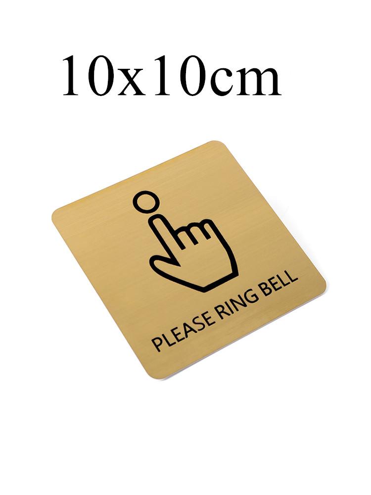 Stainless Steel Slogan No Smoking Sign Public Places Warning Signage Wall Stickers WIFI Plaque Number Custom Address Plates