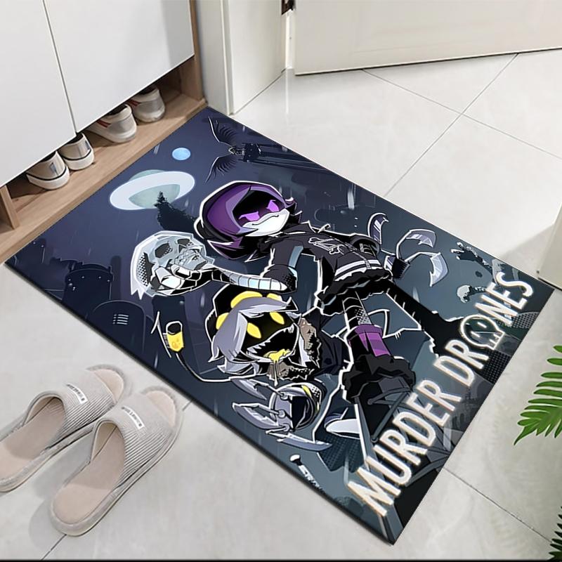 Murder Drones Printed Carpet, for Office Chair Living Room Bedroom Kitchen Room Decor Gifts.