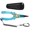A1A2 Portable Small Fishing Pliers Scissors Cutting Fish Line Tongs Aluminum Alloy Hook Remover Fish Line Cutter Easy to Use