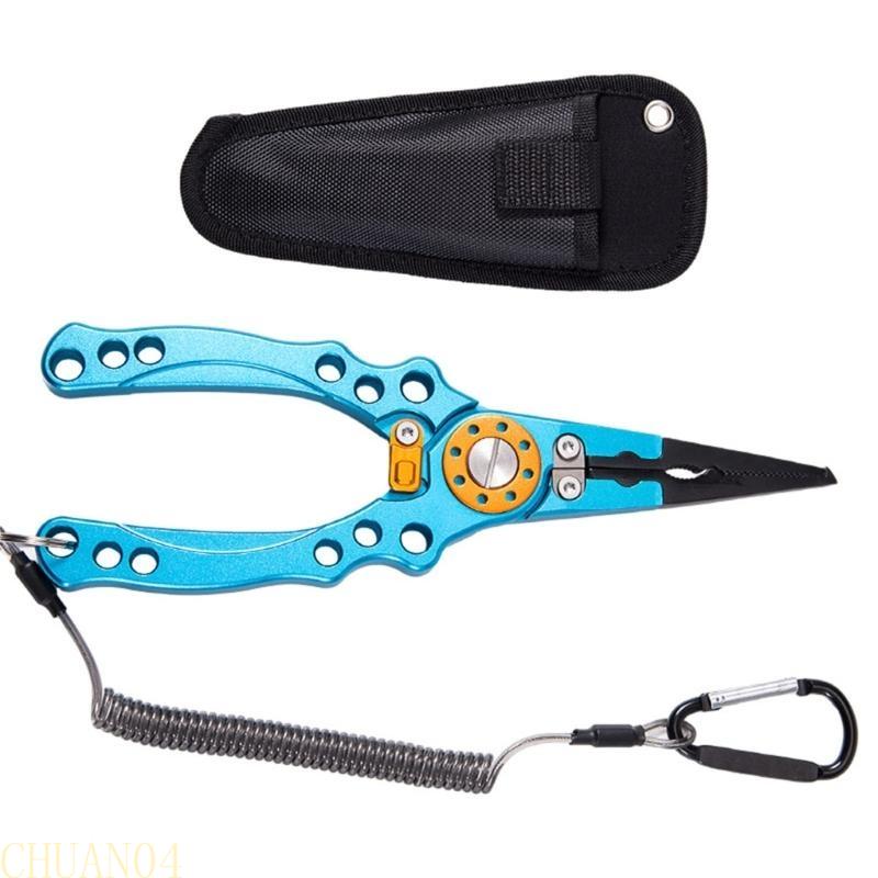 A1A2 Portable Small Fishing Pliers Scissors Cutting Fish Line Tongs Aluminum Alloy Hook Remover Fish Line Cutter Easy to Use