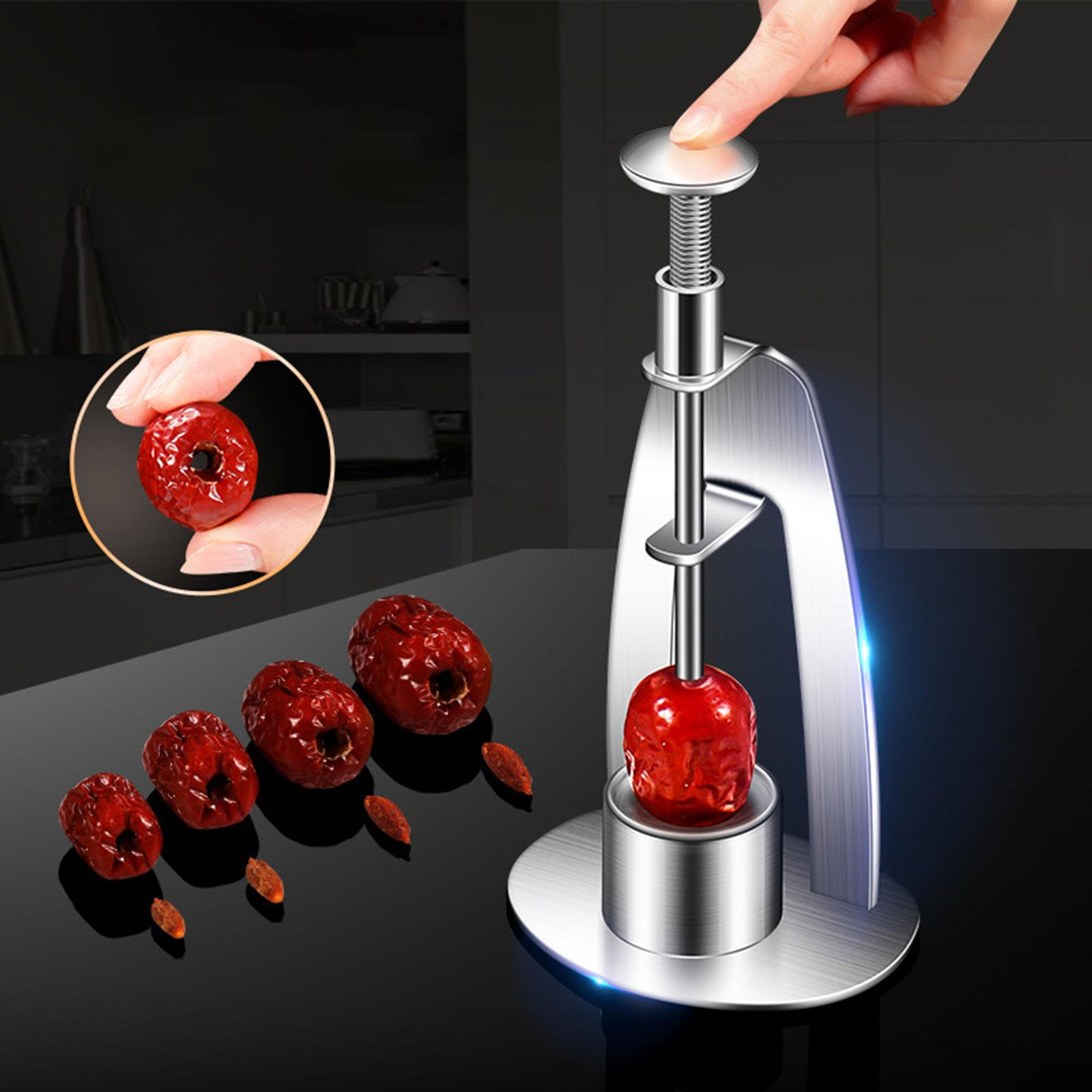 

Cherry Pitter Tool Date Core Remover Multifunction Press Type Extractor Stainless Steel