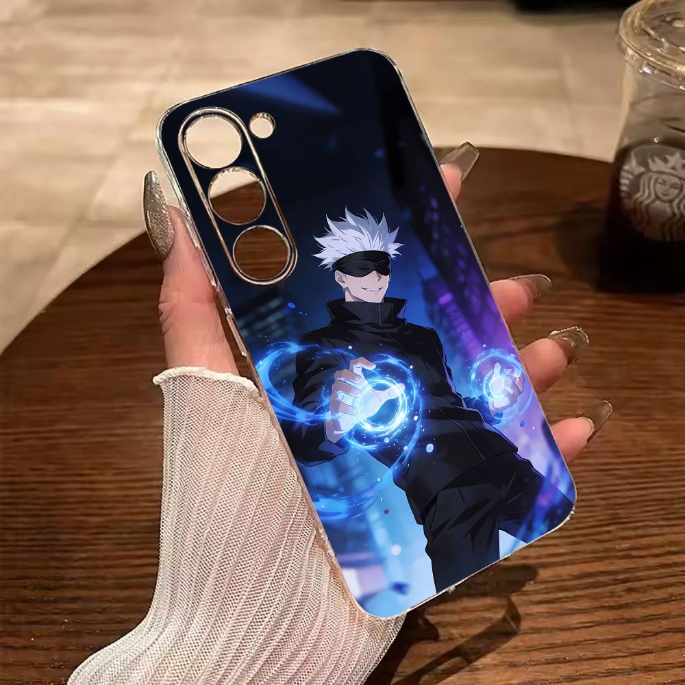 Favorite Anime Characters-S-Satoru G-Gojo Clear Soft Silicone Phone Case for Samsung Galaxy A71, A70, A52, A51, A40, A30