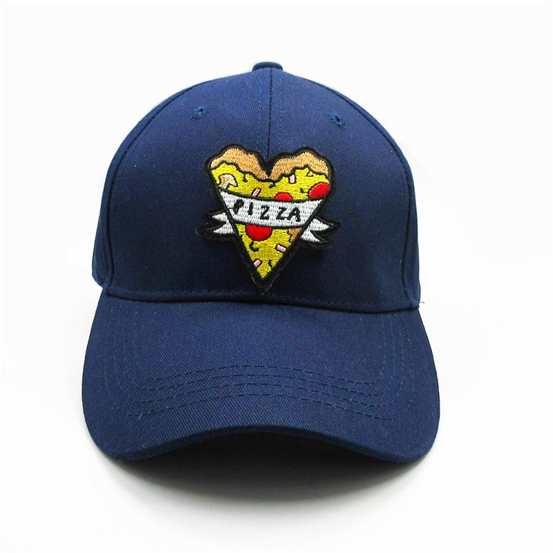 LDSLYJR Geometric Pizza Embroidery Cotton Baseball Cap Hip-hop Cap Adjustable Snapback Hats for Men and Women 358