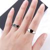 Geometric Jewelry Gifts Wedding Heart Stackable Rings Women Rings Korean Style Heart Chain Ring