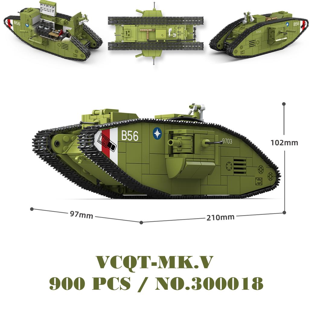 Military Tanks Stuart SdKfz251 PanzerVI Sherman US Army Quan Guan WW2 Soldier Figure Model Building Block Brick Kid Children Toy