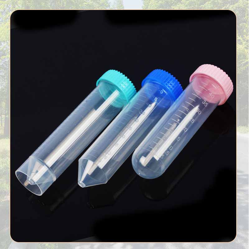 10/20/50 pezzi Tubi da Centrifuga in Plastica da 50 ml - Fondo Rotondo/Conico/Piatto Grado Laboratorio Strumento Didattico per Ricerca Chimica