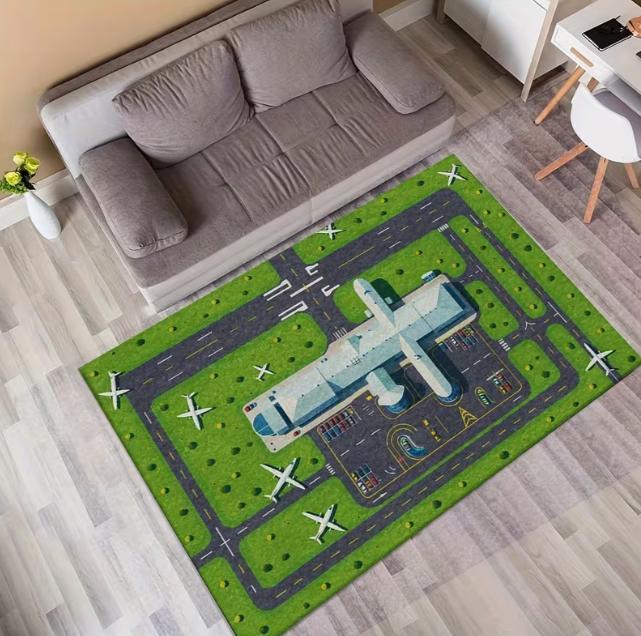 Airplane Runway Carpet Airport Decor Carpet Anti Slip Floor Mat Living Rooms Bedrooms Computers Welcome Floor Mat Home Decor