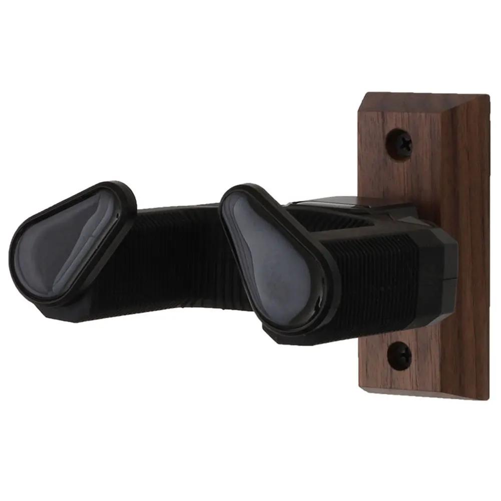 Wooden Wall Mount Holder Non-Slip Guitar Display Bracket Universal Guitar Wall Hanger for Electric Guitar Ukulele Bass