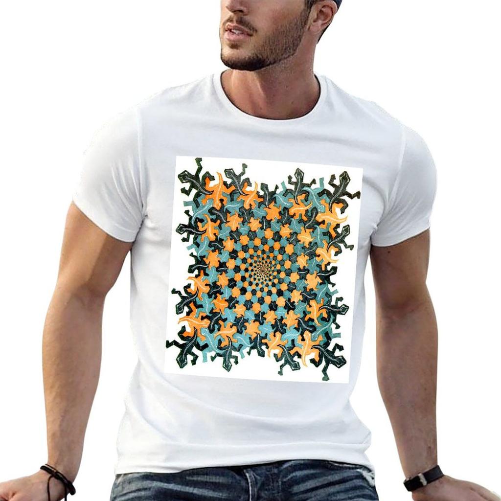 m c escher TShirt Basic Solid Tee for Daily Use