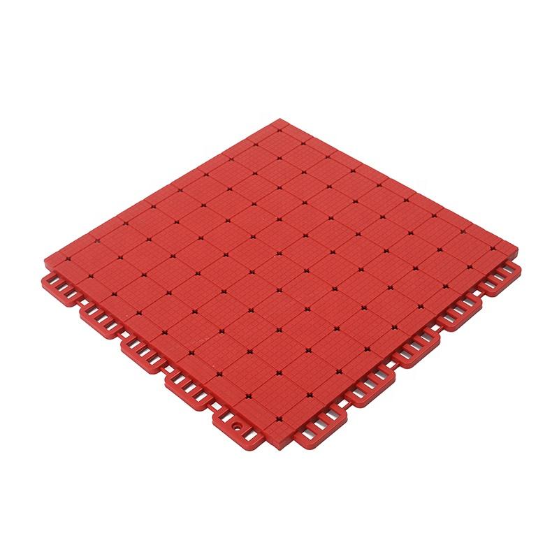 Basketball Court Floor Tiles 30*30ft Backyard Sports Floor Mat Outdoor TPV Plastic Interlocking Floor Tiles