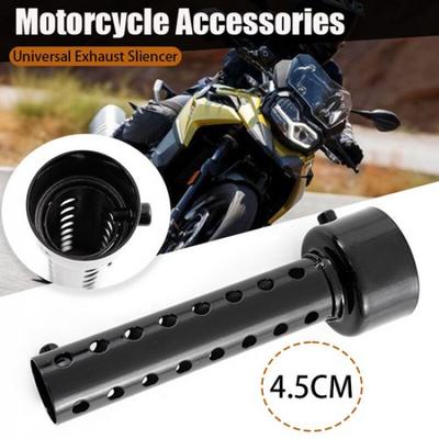 1X 45mm Black Universal Motorcycle Exhaust Can DB Killer Silencer Muffler Baffle