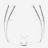 Alloy Superelastic Frameless Nearsighted Glasses Men Metal Minus Lens Rectangle Prescription Eyewear 0 To -6 Lightweight Durable