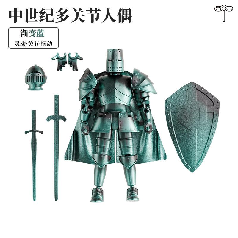 Multi-Jointed Medieval Soldier Model Movable Joint Knight Hinge Action Figure Rotatable Joint Knights Armored 3d Action Figure