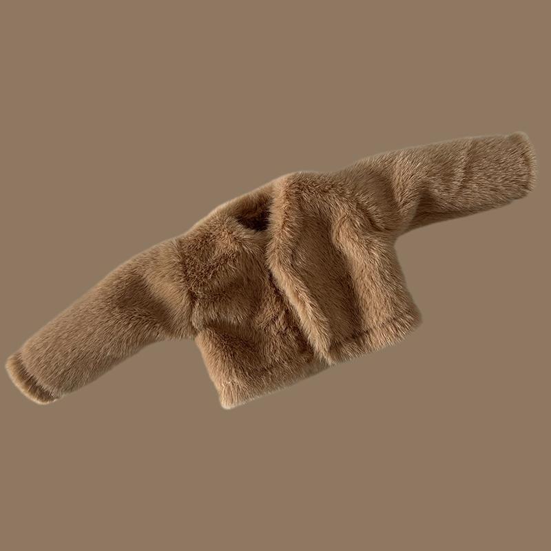 1 Peça Roupas para Boneca Blythe Casaco Longo de Pelo Macio Tops Calças de Yoga Leggings Roupa Casual Quente para Bonecas Blyth OB24 Pullip 1/6