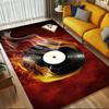 Flammen Vinyl Kristall Samt Bürostuhlmatte Teppich - Rutschfest, Bodenschutzmatte, Schreibtischstuhlmatten, Weihnachtsgeschenk-1106250