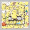 50 Cartoon Animal Chick Waterproof Phone Case Stickers for Kids - Original, Hand-Painted, Non-Infringing, Cute DIY Design.