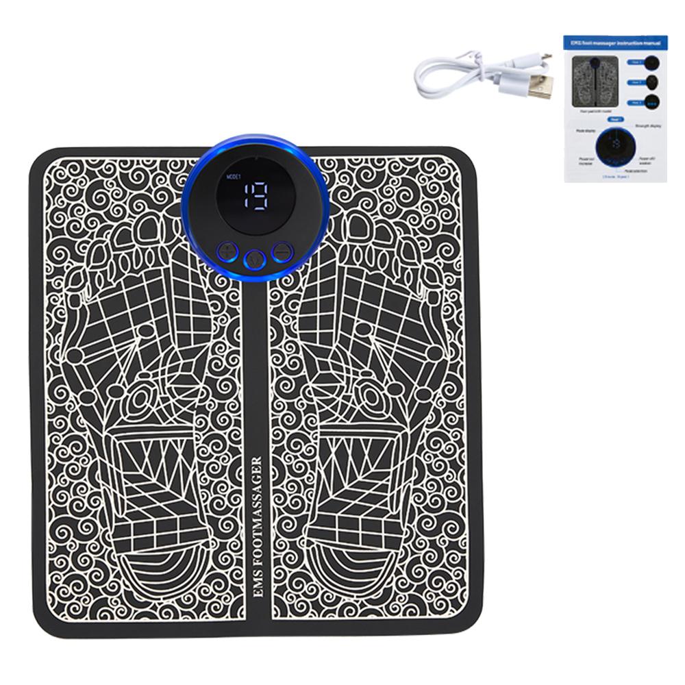Electric EMS Foot Massager Pad Feet Acupoints Muscle Stimulation Improve Blood Circulation Relief Pain Relax Massage Mashine
