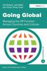 Kniha Going Global : Managing the HR Function Across Countries and Cultures
