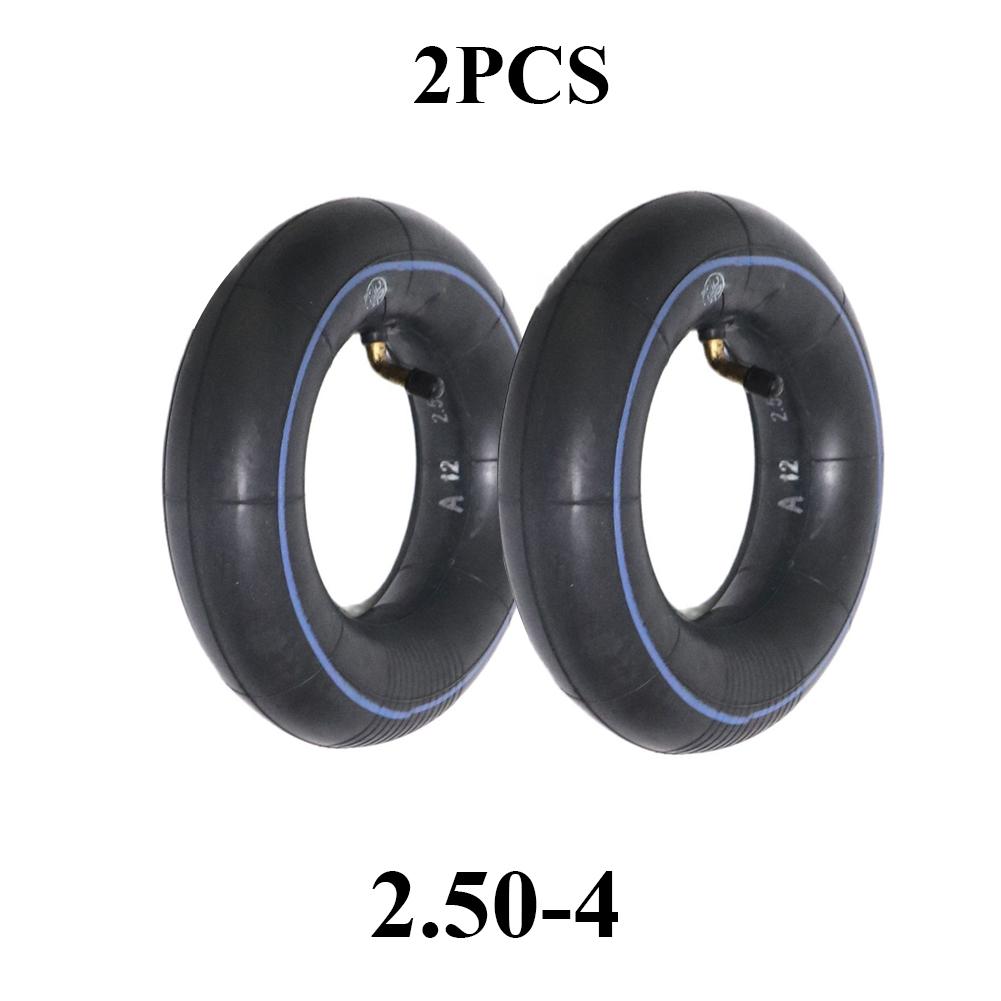 2PCS High Quality Black Butyl Rubber Inner Tube 2.50-4 3.00-4 4.10/3.50-4 Inner Tube Camera Electric Scooter Accessories