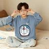 100% Combed Cotton Boys Pajama Set Long Sleeve Cartoon Print Sleepwear Teens 8 Years Lightweight Home Wear