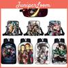 Mochila Escolar Demon Slayer Estilosa Com Alças Ajustáveis Confortáveis Para Meninos e Meninas
