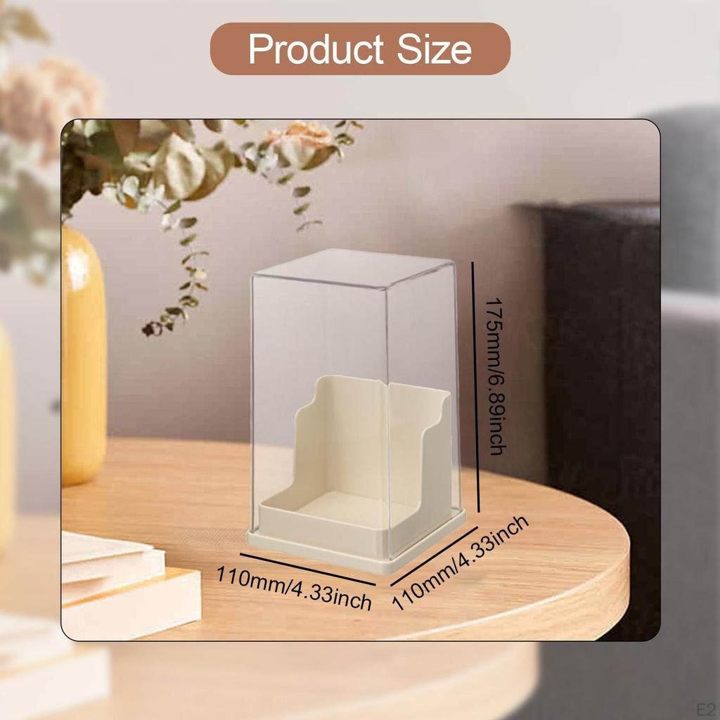 Action Figure Display Case Showcase Dustproof Stackable Organizer Storage Box Doll for
