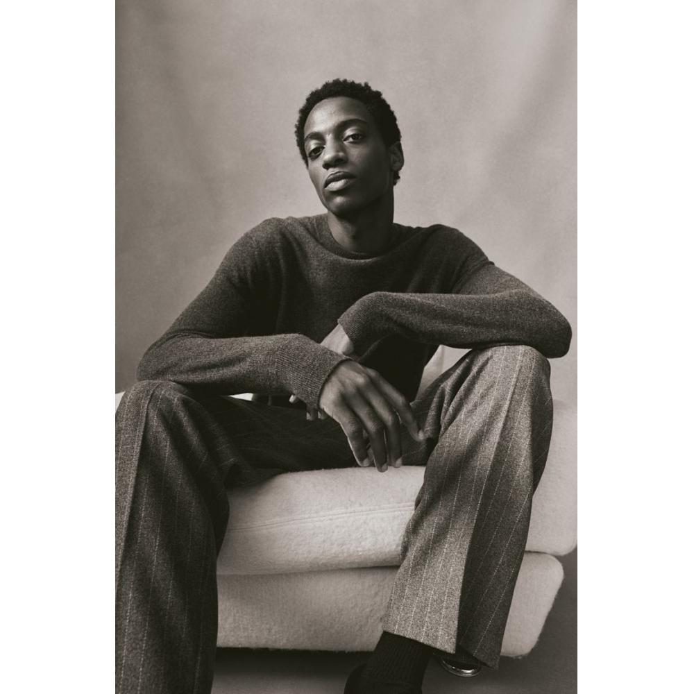 H M Regular Fit casHMere juMper Dark Grey