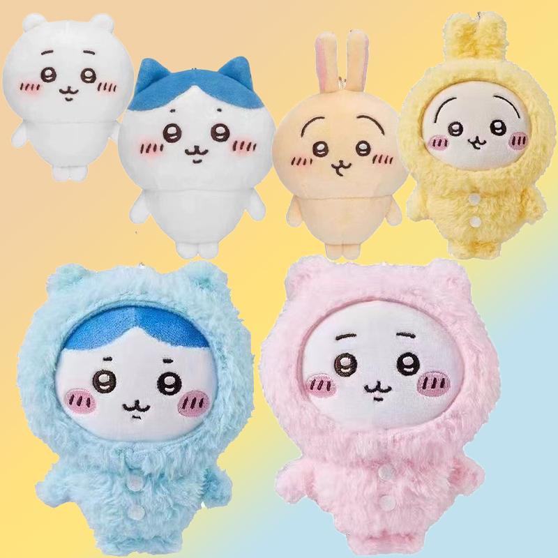 Nouveaux Porte-clés Pendentifs poupées couinantes en peluche dessin animé mignon Pendentif Cœur de Fille pour Sac à Dos Porte-clés Super Mignon Bijoux Cadeaux