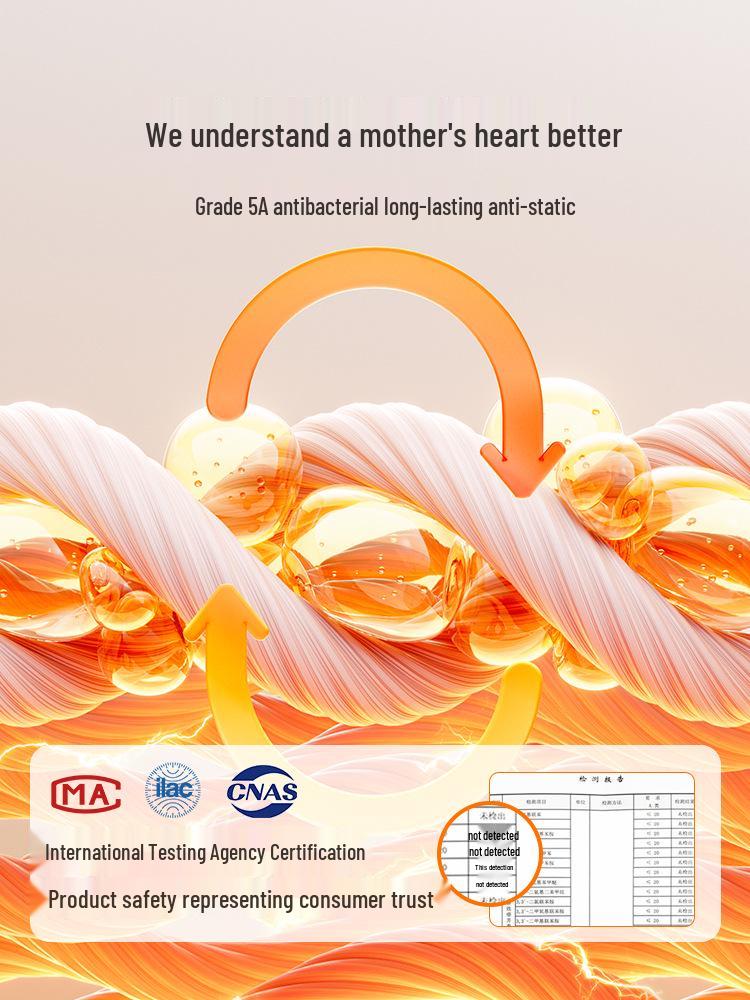 Baby Thermopajama-Set aus Baumwolle mit hohem Bund und knochenlosem Design