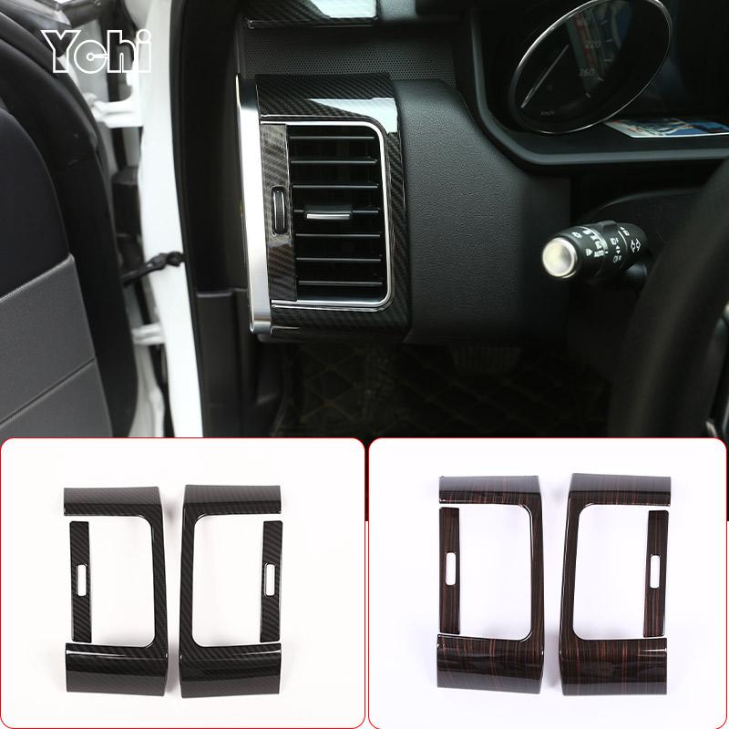 For Land Rover Range Rover Sport 2014-2026 ABS Carbon Fiber Car Dashboard Side Air Outlet Panel Frame Trim Car Accessories