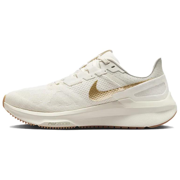 Nike Air Zoom Structure 25 Women Phantom White Gum Light Brown Metallic Gold DJ7884-007 EU 35.5
