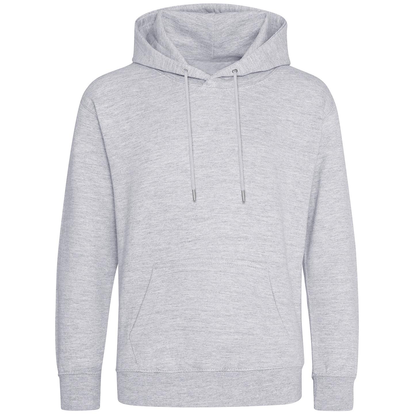 Awdis Heren Just Hoods Heather organische hoodie M grijs