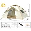 Sun-proof Rainproof Dome TentAutomatic Pop Up Camping Tent Travel Foldable Outdoor Family Camping Shelter Tents Sleeping Gear
