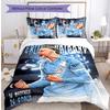 Set Biancheria da Letto 3 Pezzi con Stampa Modello Erling Haaland Morbido Delicato sulla Pelle Lavabile Copripiumino e Federe Set Stagione Unica Camera da Letto