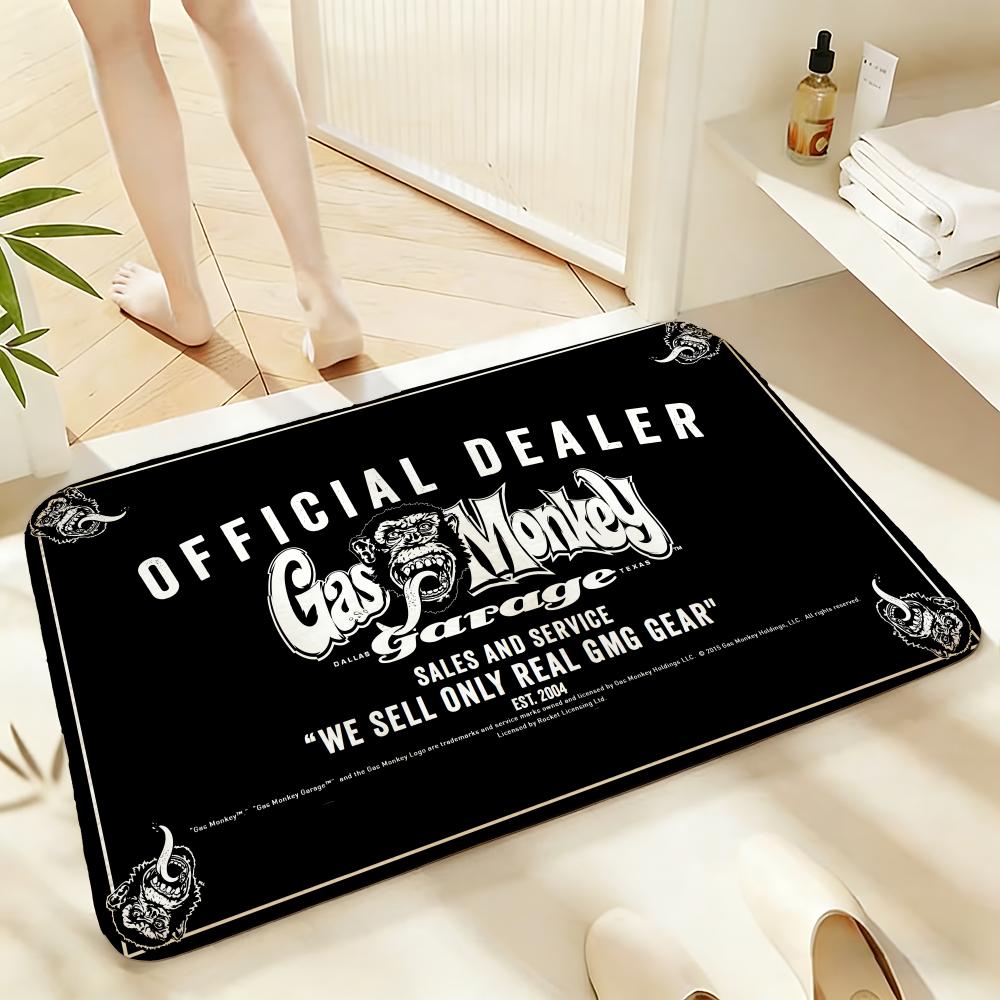 Soft Absorbent Non-Slip Rug Brand Gas Monkey Garage Floor Mat Home Decor Doormat Bedroom Floor Mat Shower Carpet