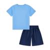 Jordan Casual Sports Suit 23 Soft Letter Crew Neck Short Sleeve T-Shirt Comfortable Versatile Breathable Shorts Kids Suit Deep-Navy II2550-410