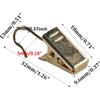 30Pcs Gold Small Curtain Clips with Hooks, Mini Metal Hook Clips for Photos, Home Decoration, Art Craft Display, Outdoor String Lights