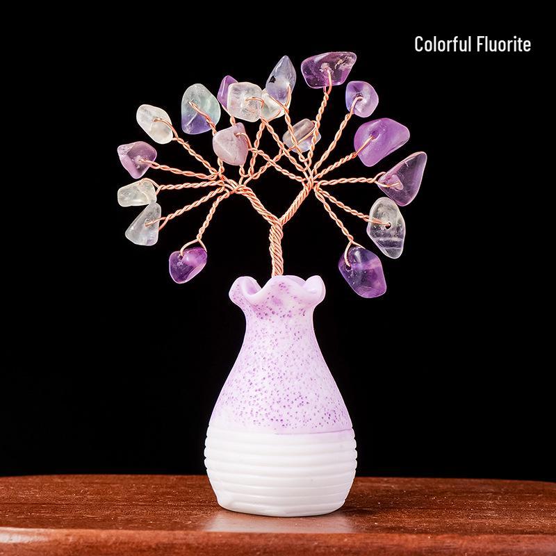 Amethyst Flower Tree Desktop Ornament